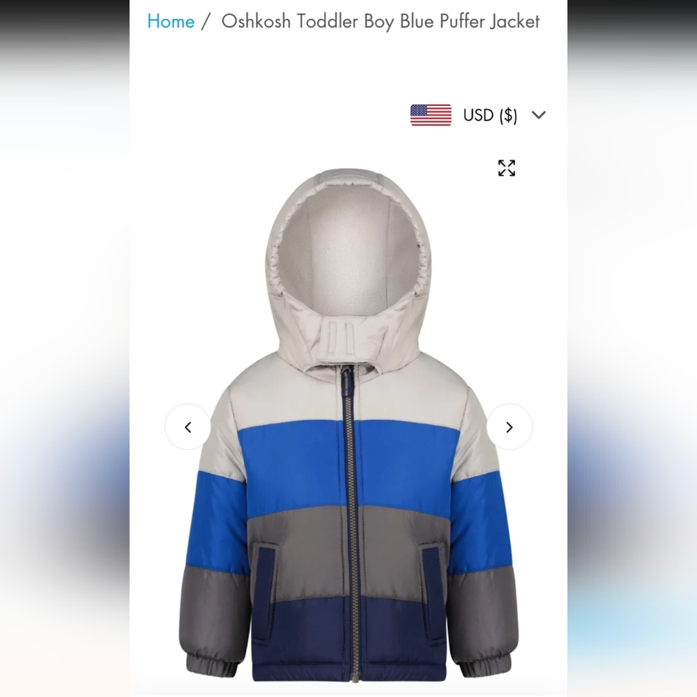 NWT 4T puffer jacket